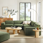 Modway Restore 5-Piece Performance Fabric Upholstered Modular L-Shaped Sofa
