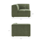 Modway Restore 5-Piece Performance Fabric Upholstered Modular L-Shaped Sofa