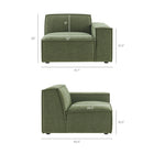 Modway Restore 5-Piece Performance Fabric Upholstered Modular L-Shaped Sofa