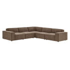 Modway Restore 5-Piece Performance Fabric Upholstered Modular L-Shaped Sofa