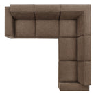 Modway Restore 5-Piece Performance Fabric Upholstered Modular L-Shaped Sofa