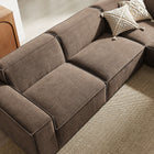 Modway Restore 5-Piece Performance Fabric Upholstered Modular L-Shaped Sofa