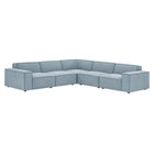 Modway Restore 5-Piece Performance Fabric Upholstered Modular L-Shaped Sofa