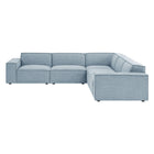 Modway Restore 5-Piece Performance Fabric Upholstered Modular L-Shaped Sofa