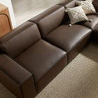 Modway Restore 5-Piece Vegan Leather Modular L-Shaped Sofa