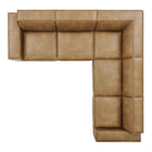 Modway Restore 5-Piece Vegan Leather Modular L-Shaped Sofa