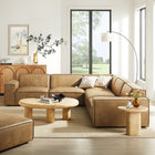 Modway Restore 5-Piece Vegan Leather Modular L-Shaped Sofa