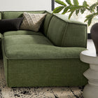 Modway Restore 4-Piece Performance Fabric Upholstered Modular L-Shaped Armless Sectional Sofa