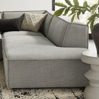 Modway Restore 4-Piece Performance Fabric Upholstered Modular L-Shaped Armless Sectional Sofa