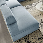 Modway Restore 4-Piece Performance Fabric Upholstered Modular L-Shaped Armless Sectional Sofa