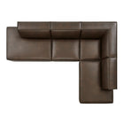 Modway Restore 4-Piece Vegan Leather Modular L-Shaped Armless Sectional Sofa