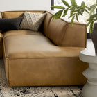 Modway Restore 4-Piece Vegan Leather Modular L-Shaped Armless Sectional Sofa