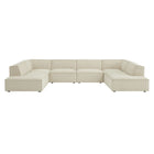 Modway Restore 6-Piece Performance Fabric Upholstered U-Shaped Sectional Sofa