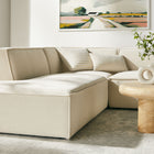 Modway Restore 6-Piece Performance Fabric Upholstered U-Shaped Sectional Sofa