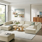 Modway Restore 6-Piece Performance Fabric Upholstered U-Shaped Sectional Sofa