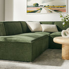 Modway Restore 6-Piece Performance Fabric Upholstered U-Shaped Sectional Sofa