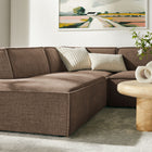 Modway Restore 6-Piece Performance Fabric Upholstered U-Shaped Sectional Sofa