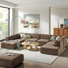 Modway Restore 6-Piece Performance Fabric Upholstered U-Shaped Sectional Sofa