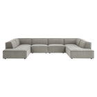 Modway Restore 6-Piece Performance Fabric Upholstered U-Shaped Sectional Sofa