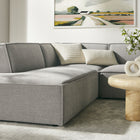 Modway Restore 6-Piece Performance Fabric Upholstered U-Shaped Sectional Sofa