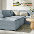 Modway Restore 6-Piece Performance Fabric Upholstered U-Shaped Sectional Sofa