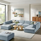Modway Restore 6-Piece Performance Fabric Upholstered U-Shaped Sectional Sofa