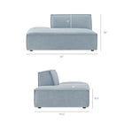Modway Restore 6-Piece Performance Fabric Upholstered U-Shaped Sectional Sofa