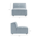 Modway Restore 6-Piece Performance Fabric Upholstered U-Shaped Sectional Sofa