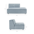 Modway Restore 6-Piece Performance Fabric Upholstered U-Shaped Sectional Sofa