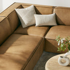 Modway Restore 6-Piece Vegan Leather U-Shaped Armless Sectional Sofa