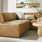 Modway Restore 6-Piece Vegan Leather U-Shaped Armless Sectional Sofa