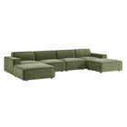 Modway Restore 6-Piece Performance Fabric Upholstered Modular Sectional Sofa