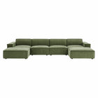 Modway Restore 6-Piece Performance Fabric Upholstered Modular Sectional Sofa