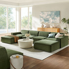 Modway Restore 6-Piece Performance Fabric Upholstered Modular Sectional Sofa