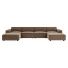 Modway Restore 6-Piece Performance Fabric Upholstered Modular Sectional Sofa
