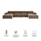 Modway Restore 6-Piece Performance Fabric Upholstered Modular Sectional Sofa