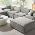 Modway Restore 6-Piece Performance Fabric Upholstered Modular Sectional Sofa