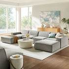 Modway Restore 6-Piece Performance Fabric Upholstered Modular Sectional Sofa