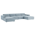 Modway Restore 6-Piece Performance Fabric Upholstered Modular Sectional Sofa