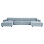 Modway Restore 6-Piece Performance Fabric Upholstered Modular Sectional Sofa