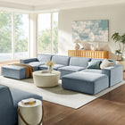 Modway Restore 6-Piece Performance Fabric Upholstered Modular Sectional Sofa