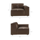 Modway Restore 6-Piece Vegan Leather Modular Sectional Sofa