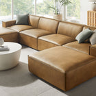 Modway Restore 6-Piece Vegan Leather Modular Sectional Sofa