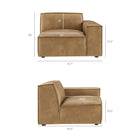 Modway Restore 6-Piece Vegan Leather Modular Sectional Sofa