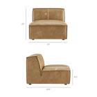 Modway Restore 6-Piece Vegan Leather Modular Sectional Sofa