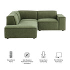 Modway Restore 3-Piece Performance Fabric Upholstered Modular L-Shaped Sectional Sofa - EEI-7419