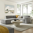 Modway Restore 3-Piece Performance Fabric Upholstered Modular L-Shaped Sectional Sofa - EEI-7419