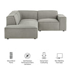 Modway Restore 3-Piece Performance Fabric Upholstered Modular L-Shaped Sectional Sofa - EEI-7419