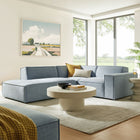 Modway Restore 3-Piece Performance Fabric Upholstered Modular L-Shaped Sectional Sofa - EEI-7419