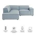 Modway Restore 3-Piece Performance Fabric Upholstered Modular L-Shaped Sectional Sofa - EEI-7419